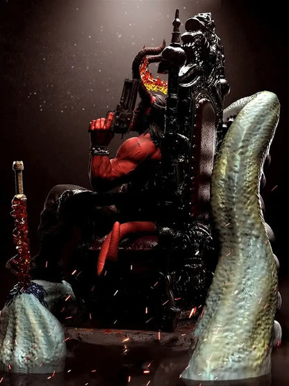 Throne Ascendant Hellboy Resin Statue 1/6 Scale 3D Printed Figure by Tibs 3D Studio – Premium Collector Edition