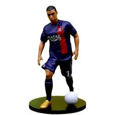Mbappe Blue & Red Jersey Footballer - Action Figure 18cm