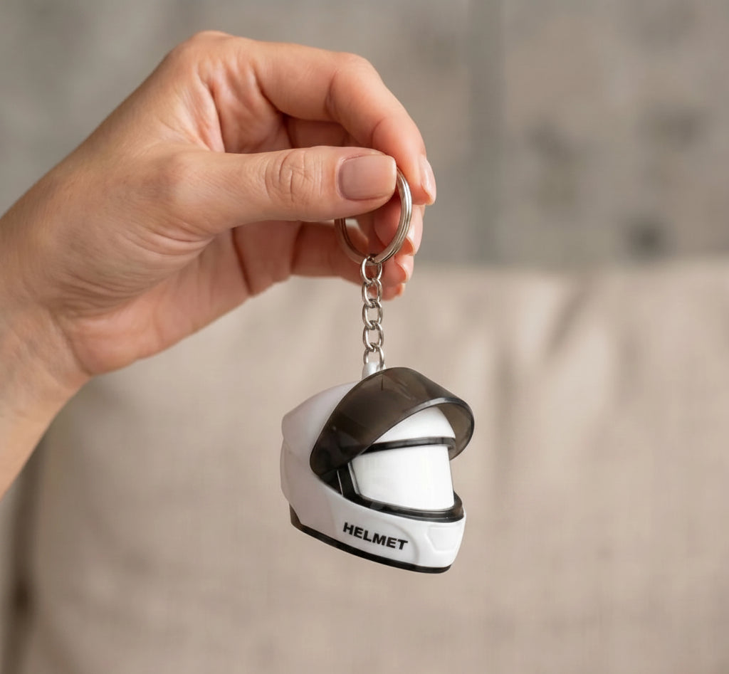 Helmet LED Keychain for Bike & Car Keys