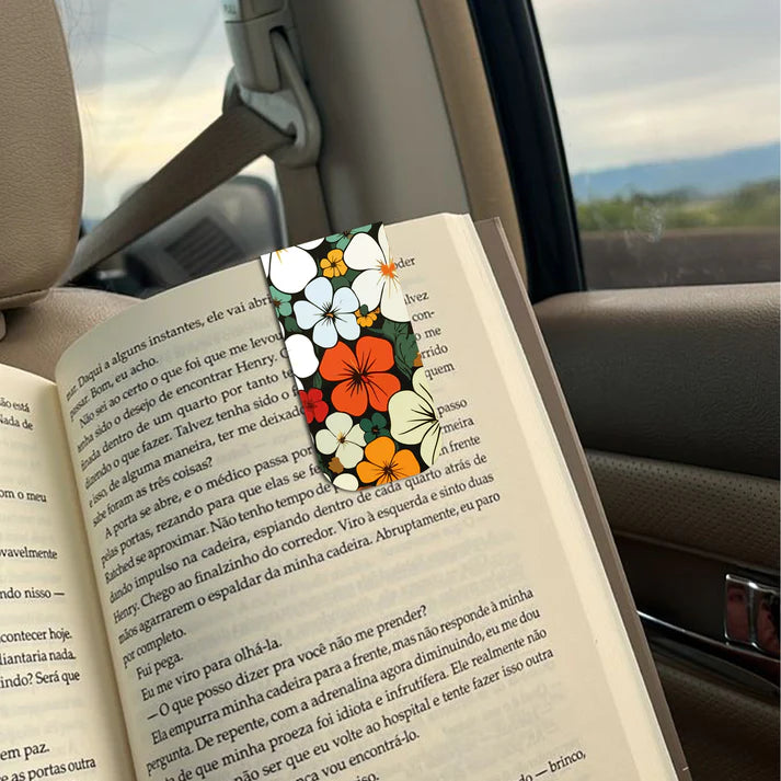 Sky Affirmations & Cute Floral Magnetic Bookmarks (Set of 12)