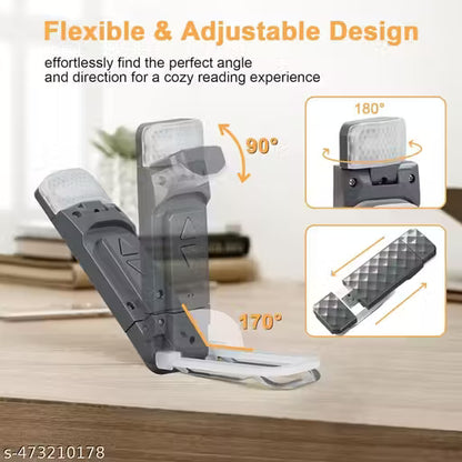 Usb Rechargeable Book Reading Light With % Brightness Adjustable For Eye-Protection Color