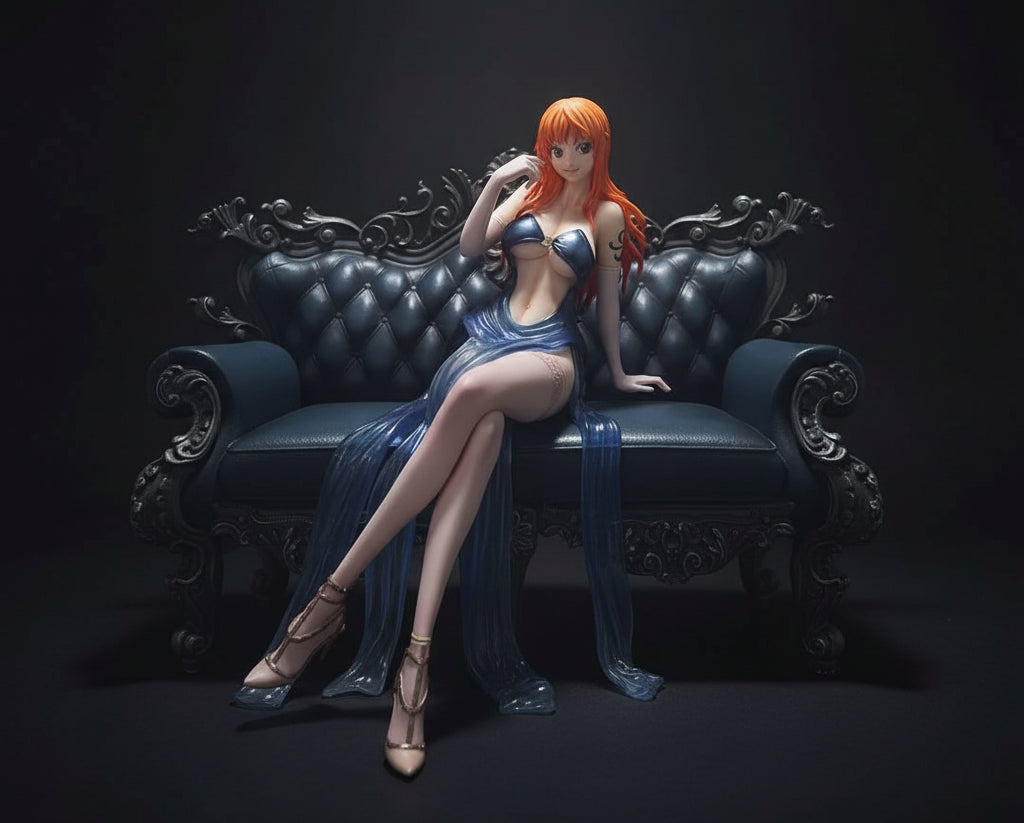 One Piece Nami Elegance on the Sofa Action Figure Collectible 20 cm