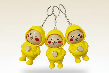Pikachu New Face Changing Keychain (Pack of 3)