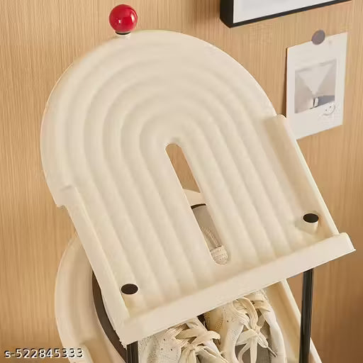 4-Layer Stackable Plastic Book Rack Multipurpose Storage Shelf