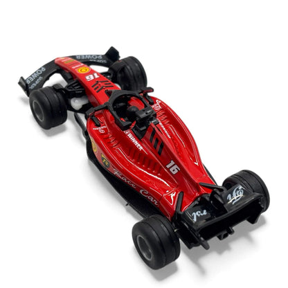Mini RC Formula 1 Leclerc (with Driver) Speed Regulating Alloy Model Remote Control Car 1:64 Scale 2.4 GHz
