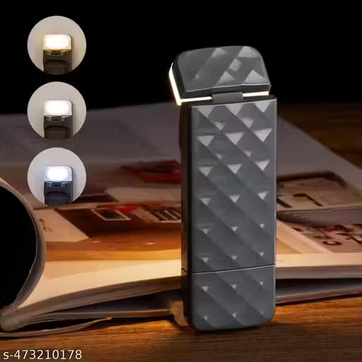 Usb Rechargeable Book Reading Light With % Brightness Adjustable For Eye-Protection Color