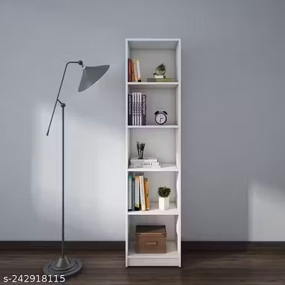 Wood Open Book Shelf (Finish Color - Frosty White, DIY(Do-It-Yourself))