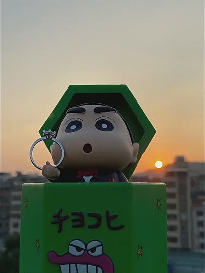 Valentine Shinchan Proposal Ring Box Cute Figure