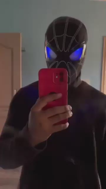 The Amazing Spiderman Mask with Blinking Movable Eyes