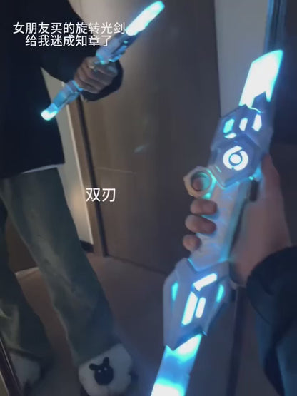 Double Blade Light Saber Glowing Sword Retractable Luminous Laser Sword