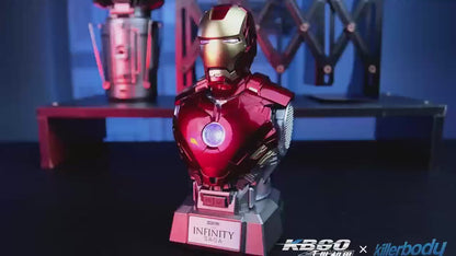 Iron Man MK4 SE Bust Bluetooth Speaker – Collectible Display Model with LED Light-Up