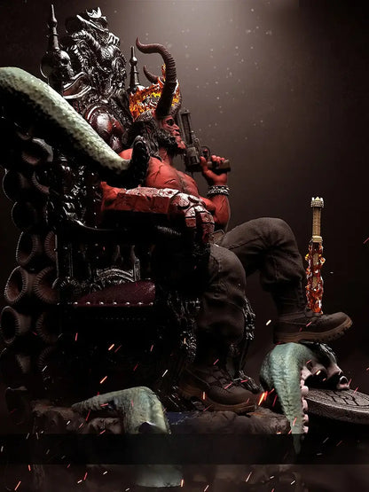 Throne Ascendant Hellboy Resin Statue 1/6 Scale 3D Printed Figure by Tibs 3D Studio – Premium Collector Edition