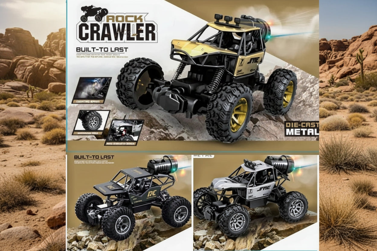 Thunder Spray Rock Crawler Rc Monster Truck with Smoke