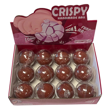 Crispy Dark Chocolate Stress Ball Squishy Toy for Calming Moments and Travel Entertainment
