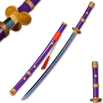 One Piece : Zoro Purple Enma Wooden Katana 104cm
