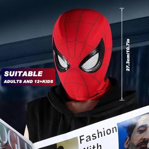 3D Spiderman Mask || with Moving Eyes, Jaw Motion Activated Blinking Eyelid Spider-Man