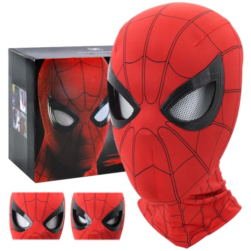 3D Spiderman Mask || with Moving Eyes, Jaw Motion Activated Blinking Eyelid Spider-Man
