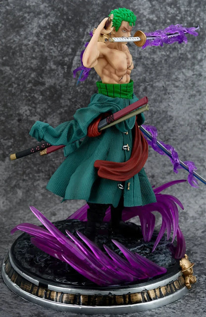 One Piece : Roronoa Zoro Standing - 24cm Action Figure (Double Head) ( Blister+Box)