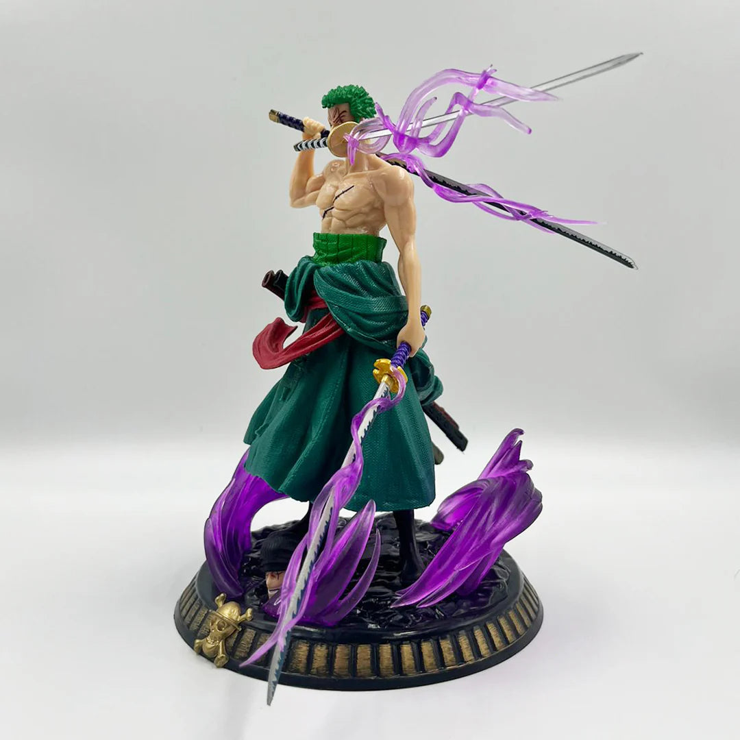 One Piece : Roronoa Zoro Standing - 24cm Action Figure (Double Head) ( Blister+Box)