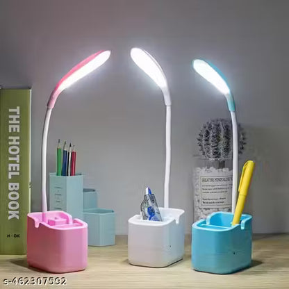 Desk Lamp Advanced Pen & Mobile Holder, Dimmable Desk Lamp Random Color