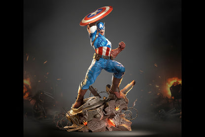 Captain America Resin Statue (1/6 Scale)3D Printed Figure by Tibs 3D Studio – Premium Collector Edition