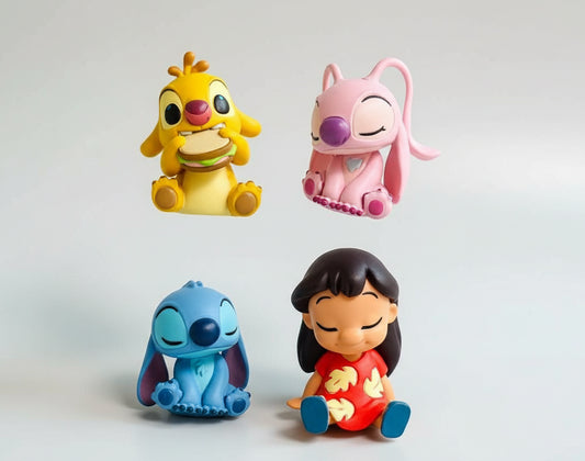 Lilo & Stitch Shoulder Zun Fig Katazun Capsule Toy Complete All 4 Types Set