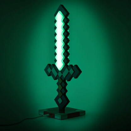 Minecraft Diamond Sword USB Desk LED Night Light - 14 Inch ( limited edition)