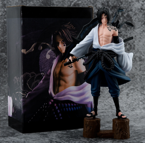 Naruto Series : Anime Sasuke - 27cm Action Figure with Box
