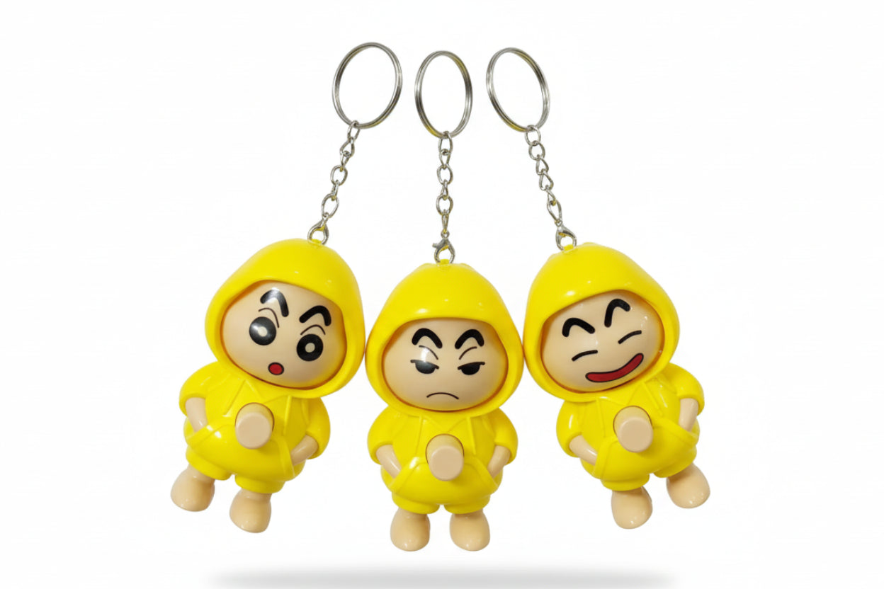 Shinchan Face Changing Keychain Pack of 3