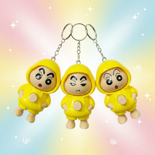 Shinchan Face Changing Keychain Pack of 3