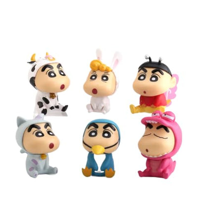 Shinchan Cute Figure Set of 6pcs