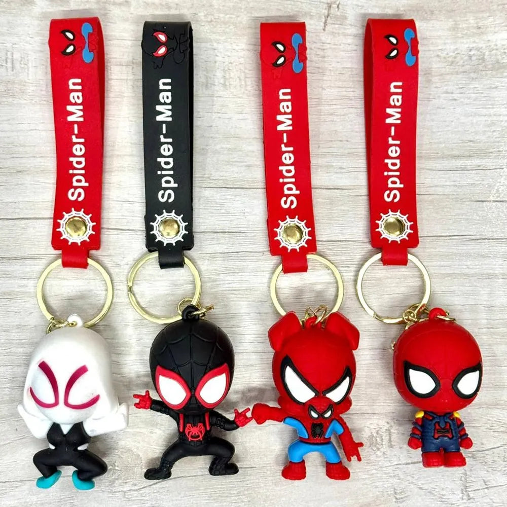 Spiderman 3D Keychains 4 Models