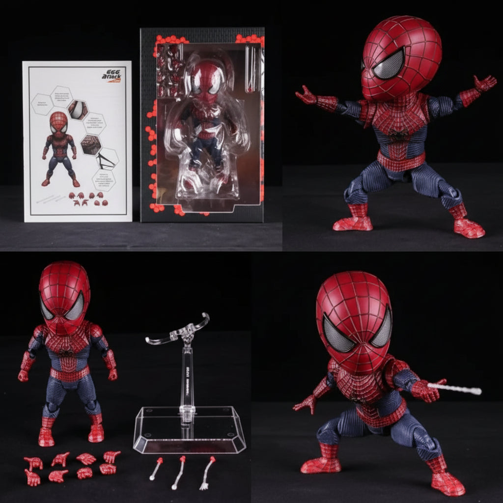 Amazing Mini Spider-Man Egg Attack Action Figure with full articulation, interchangeable