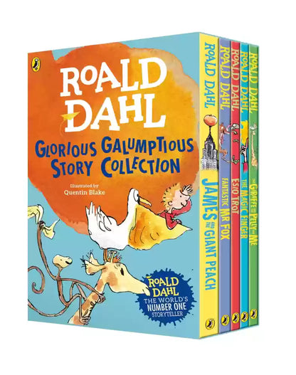 5 Books Roald Dahl's Glorious Galumptious Story Collection Set