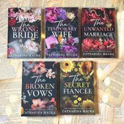 (5 Books Combo) The Wrong Bride + The Temporary Wife + The Unwanted Marriage + The Broken Vows + The Secret Fiancee by Catharina Maura