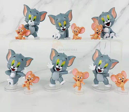 Tom and Jerry 12pcs Set - 6.5cm Action Figure