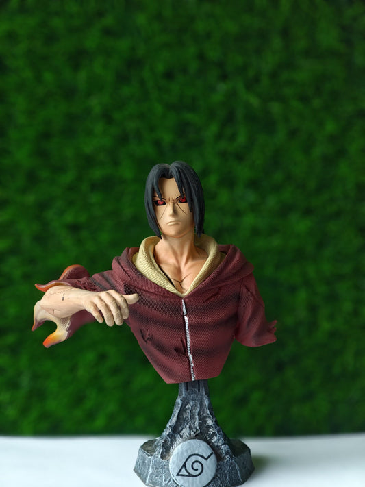 Naruto Series : Itachi Uchiha Bust Statue – Sharingan Mode