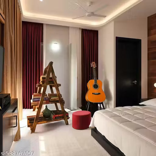 Ladder Book Shelf Bookcase Wooden