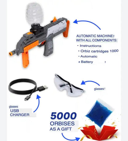Water Blaster Gun & Small Balls Foam Blaster for Outdoor Activities for Adult Airsoft Gun Automatic