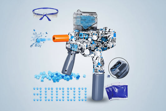 MP9 Gel Blaster Gun Automatic Toy Gun for Kids Electric Operated Gun High Speed Upto 50 Feet Range Including 10000 Gel Balls
