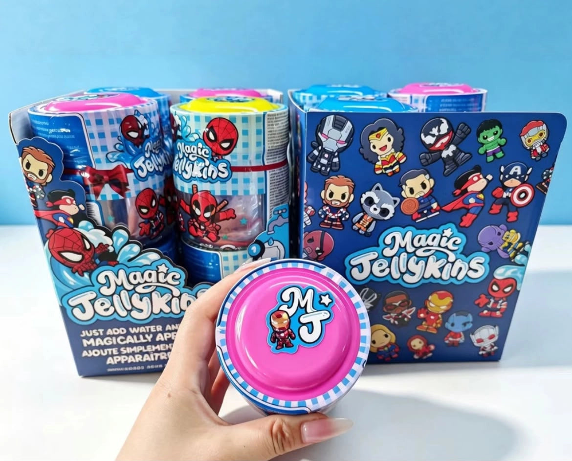 Spider-Man Magic Jellykins Collectible Plush Friends | Water-Reveal Surprise Toy | Ages 4+