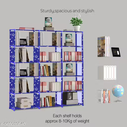 18 Shelf Book shelf Almirah - Foldable,Portable bookshelf