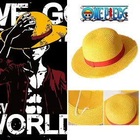 One Piece Luffy Yellow Hat Unisex Adult Size