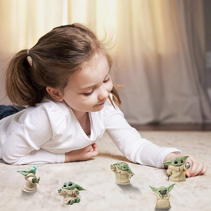 Cute Star Wars Baby Yoda Action Figure Cute Desk Decoration