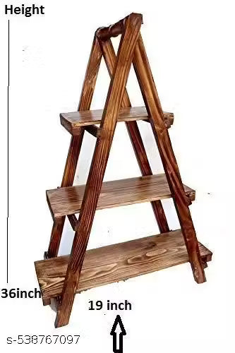 Ladder Book Shelf Bookcase Wooden