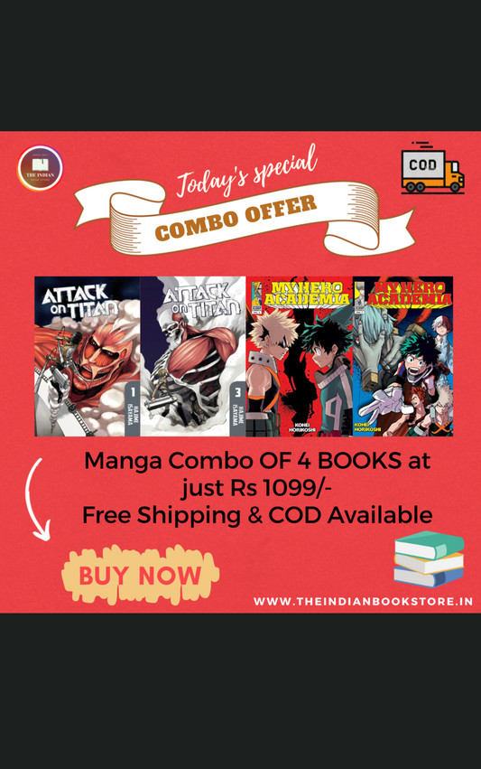 ATTACK ON TITAN X MY HERO ACADEMIA MANGA COMBO : 4 BOOKS
